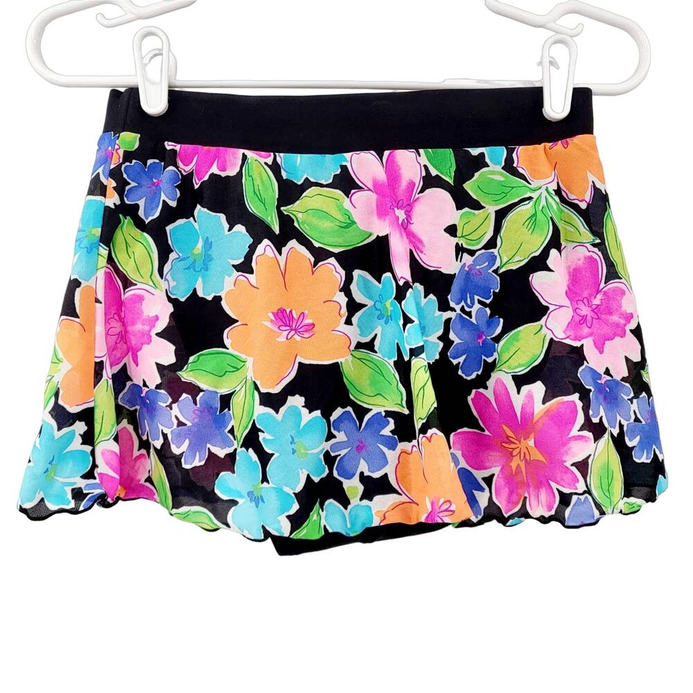 Vintage Catalina Colorful Floral Print Multicolor Swimwear Skirt Women's Size S - Picture 2 of 6
